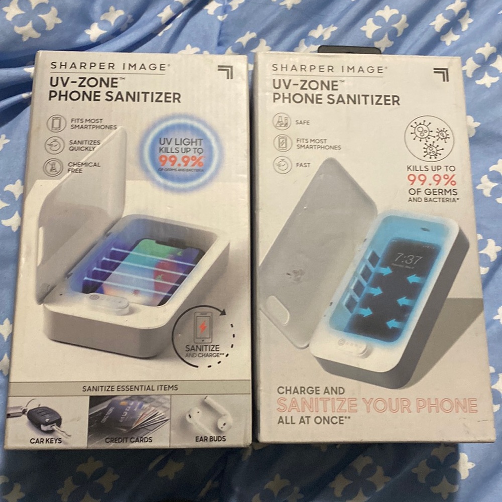 Sharper Image phone sanitizer and charger
